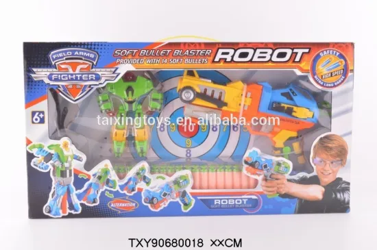 Hot Sell Wholesale Price Children soft bullet blaster robot