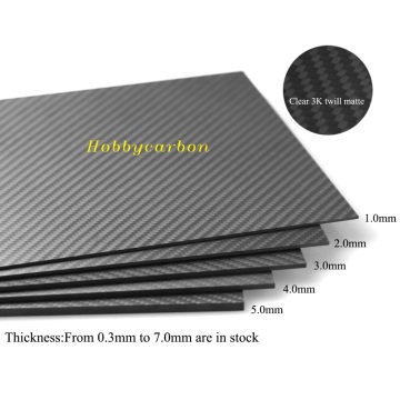 Lembaran Gentian Karbon 400x500mm dan Resin