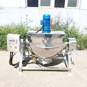 Gas Heating Electric Fruit Jam Jacketed Kettle - 50 to 1000L Industrial Cooking Pot