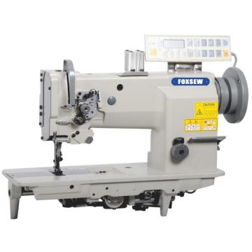 Machine de couture de verrouillage de serrure à aiguilles à aiguille unique avec coupe-filet automatique