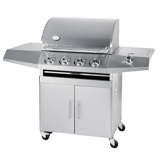 Portable Outdoor Auplex 4 Burner Gas BBQ Grill Supplier