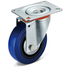 13 Series Elastic Rubber Flat Bottom Caster Wheels