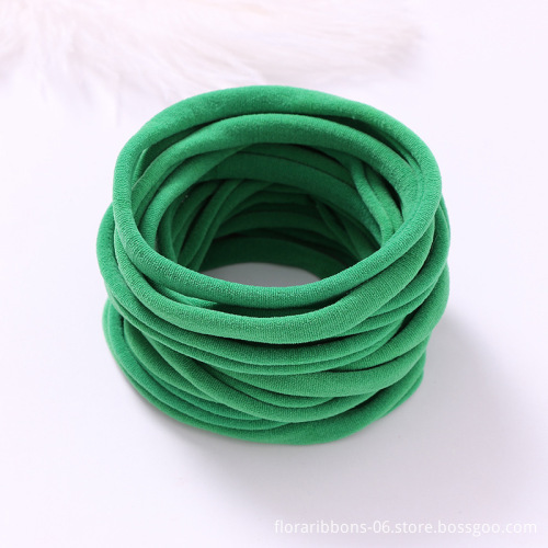 Wholesale Handmade DIY Nylon Fine Hair Band Sweet Style Kids' Hair Scrunchies