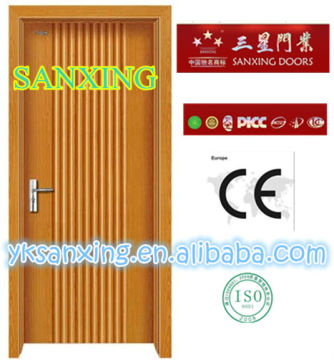 cheap wooden door made MDF and PVC films