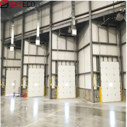 High Lifting Vertical Lifting Electric Operation Industrial Door With Automation