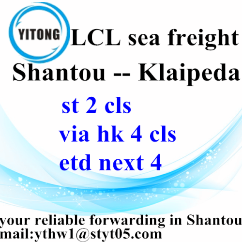 Agente de carga internacional Global de Shantou a Klaipeda