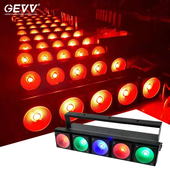 GEVV 5 Eyes LED RGBW/Y Warm White 3in1 Matrix Light for DJ Clubs and Bars