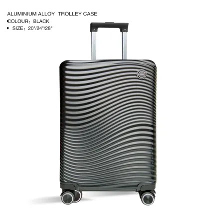 Personalized aluminum travel suitcase