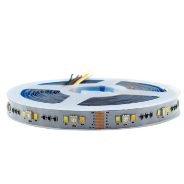 60 RGBCCCT LED Strip Light: 90-97V 24V 5050 SMD 5-in-1 Color Changing Light