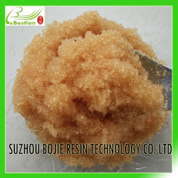 Ion exchange resin for demineralization in alcohols FB981