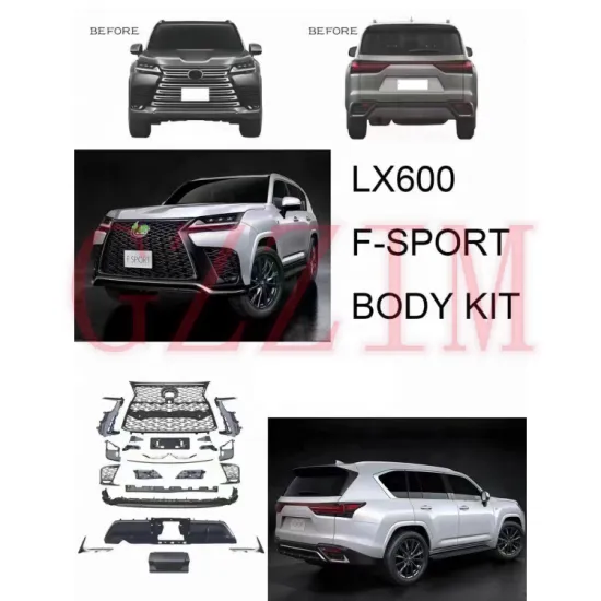 LX600 Upgrade F-sport Version Front Bumper Grille Bodykit