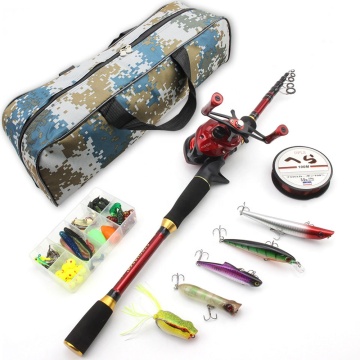 Newbility Wholesale Telescopic Fishing Combo: Reel, Rod, Lure, Line Kit (1.8m-2.7m)