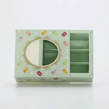 Food packaging paper box for macarons