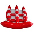 Banana dell'acqua gonfiabile rimorchiata PVC galleggiante galleggiante barca gonfiabile