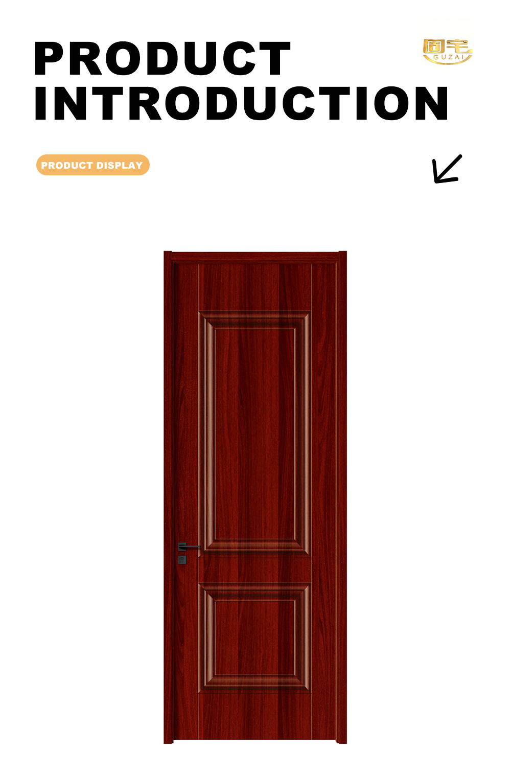 Red Spliced Timber Interior Door X