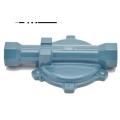 Natural gas pressure reducing valve housing