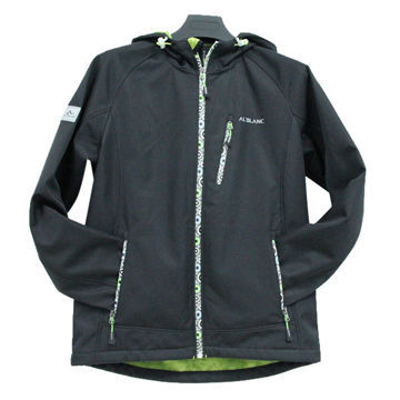 Softshell jacket, made of ripstop polyester laminated with short brush, on S to XXXL sizes
