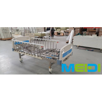 Easy-to-Clean Medical Bed with Multi-Stage Guardrails