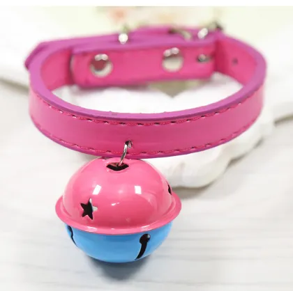 hot pet supplies paint big bell pet collar
