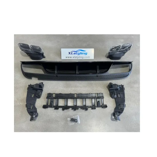 Black C63 ED1 Rear Diffuser with Tail Pipe for Mercedes-Benz C-Class W205 C63 AMG Sedan 2015+