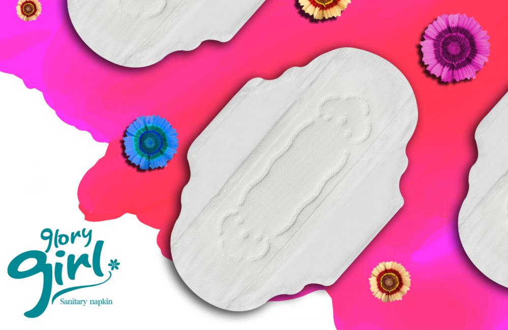 Super soft non-woven fabric sanitary napkins