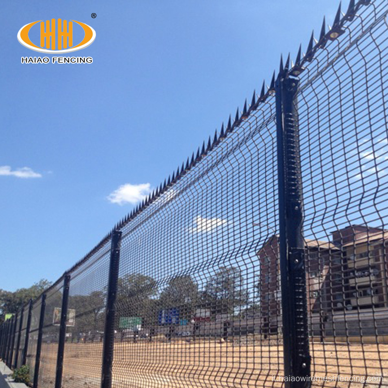 Pannelli di recinzione della prigione saldata in acciaio in acciaio in PVC