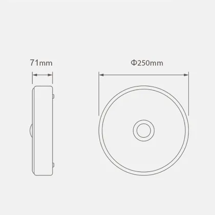 Xiaomi Mijia Yeelight Smart LED Ceiling Light Mini Induction Lamp Wireless Control Kitchen Bathroom Balcony Aisle