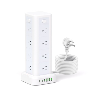 America Power Strips with Overload Protection - 16 Ways 3USB + 3TYPE C Extension Cable Reel