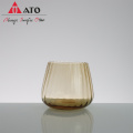 ATO Vintage Goblet Wine glass Ribbed Wine Glass