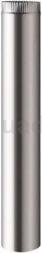 painted or silvery stainless steel stove Single wall pipe