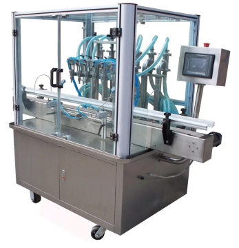 Automatic Liquid and Paste Filling Line with Capping and Labeling Machines