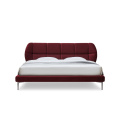 Fantástico estilo único de estilo rojo moderno moderno cama doble doble