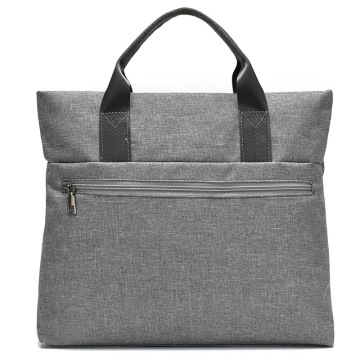 Custom logo oxford water resistance briefcase unisex zipper pocket tote large capacity laptop bag business briefcase
