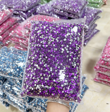 Neon Color Glow Resin Rhinestones for Tumbler Decoration: 3mm, 4mm, and 5mm UV Reactive Stones Wholesale
