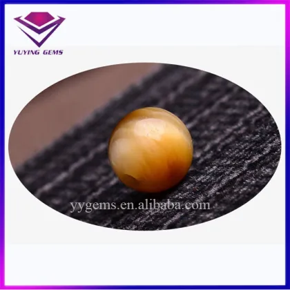 Cat's Eye Effect Precious Charm Natural Tiger Eye Stone Beads