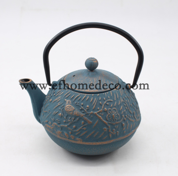 Cast Iron Enamel Teapot Set with Fliter