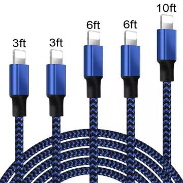 Cable de datos al por mayor USB al cable del cargador Lightning