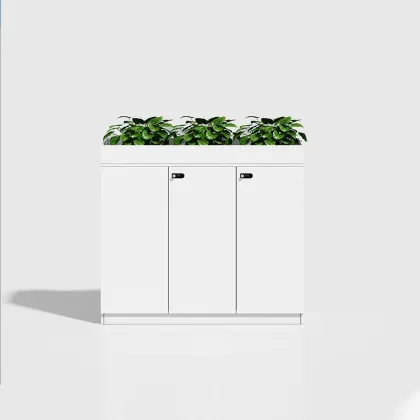 Office partition filing cabinet