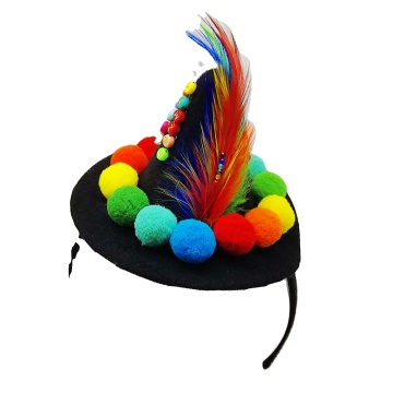 Halloweenowe opaska na Halloween Feather - Akcesoria karnawałowa
