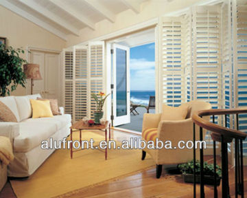 aluminum louver privacy swing door