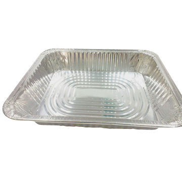 Aluminum Foil Charcoal Burner Container, 3,500mL Cubage, SGS and FDA Marks