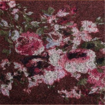 Warmly Imitation Cashmere Floral Printed Fabric For Clothing