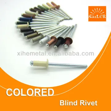 Dome Head Aluminium painted blind rivet