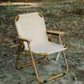 Meubles d'extérieur chaise de camping en bois portable en bois portable