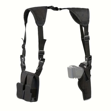 Adjustable Underarm Armpit Tactical Holster with Magazine Pouch