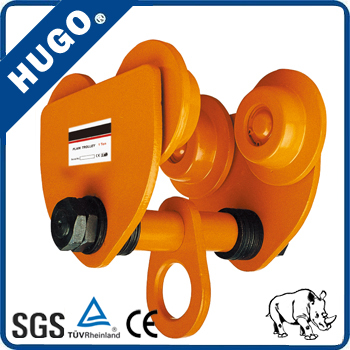 trolley hand operated trolley with wheel manual beam trolley 2T