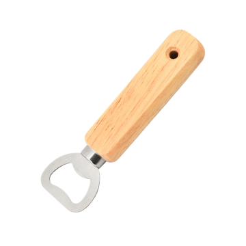 Stainless Steel Wood Wine Bottle Opener - Heavy Duty Bartender Tool for Wedding Party Bar