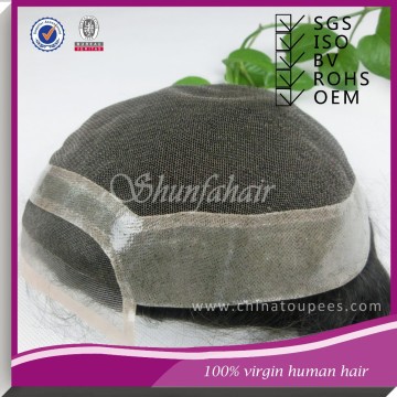 Human hair toupee for men |swiss lace toupee |toupee for men