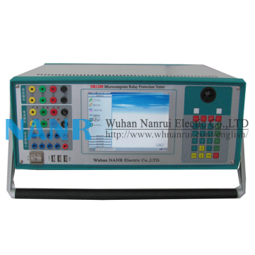 NR1200 LCD display protection relay test system