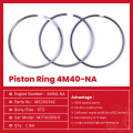 Piezas del motor diesel Mitsubishi 4m40-na anillos de pistón ME202342